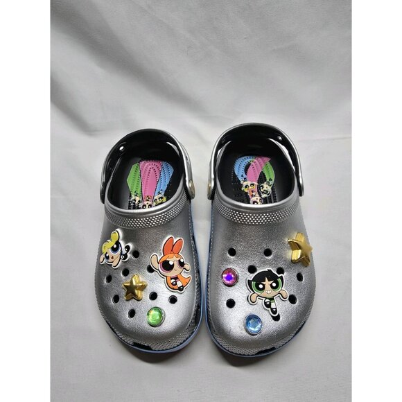 KIDS CROCS Powerpuff Girls CLASSIC CLOG Size JR 2 - Picture 2 of 14